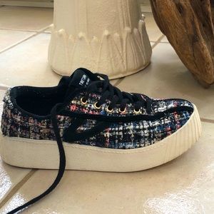 Tretorn Tweed Platform Sneakers